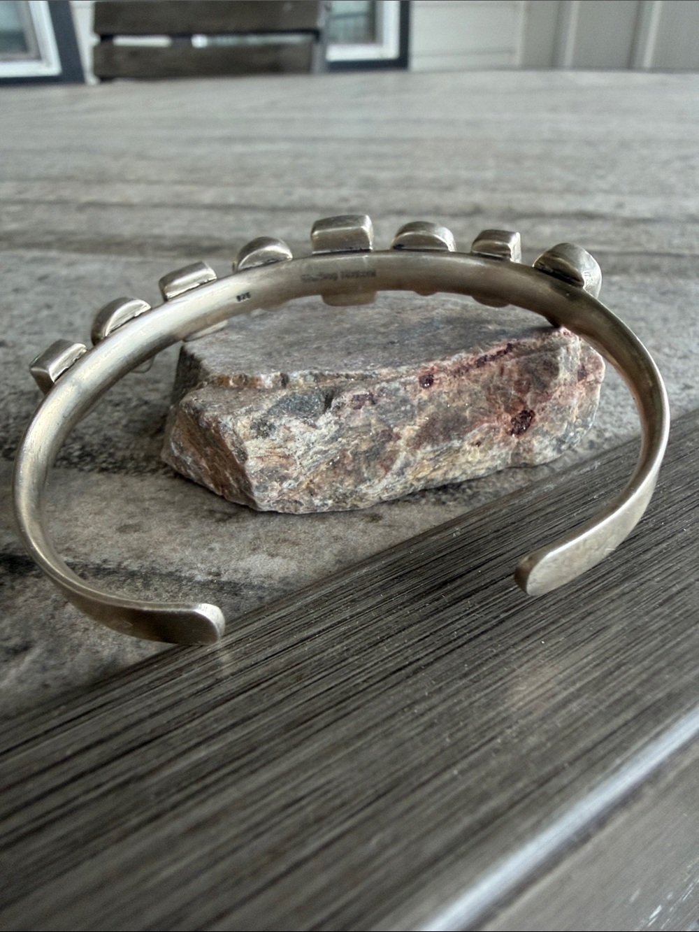 South Hill Turquoise & Dahlia Rose Cuff Bracelet - Picture 5 of 5